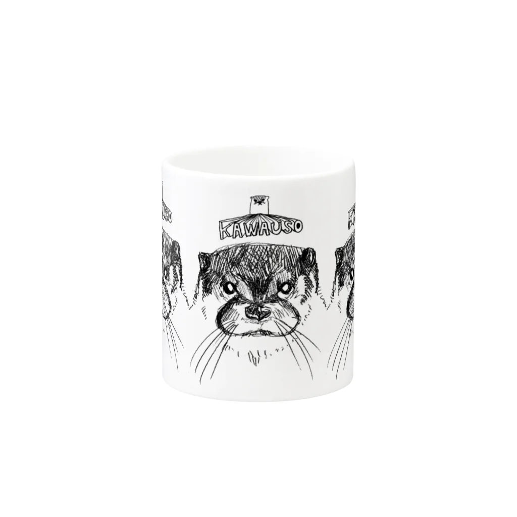 sudden death paradeのkawauso_mug マグカップの取っ手の反対面