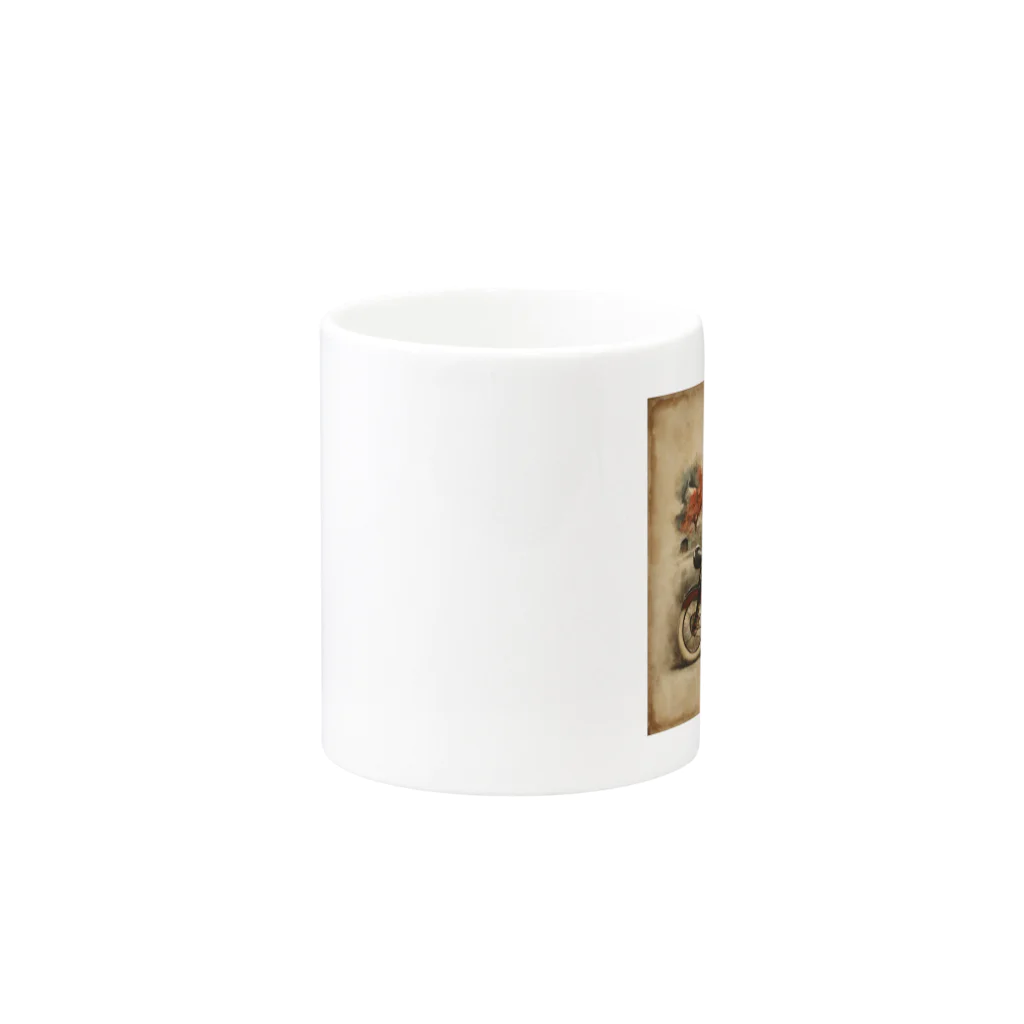 Mevioのアンティーク溢れるグッツ Mug :other side of the handle