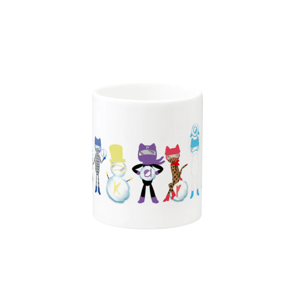 MolKaronのMolKaron７　雪玉７　ポーズ Mug :other side of the handle