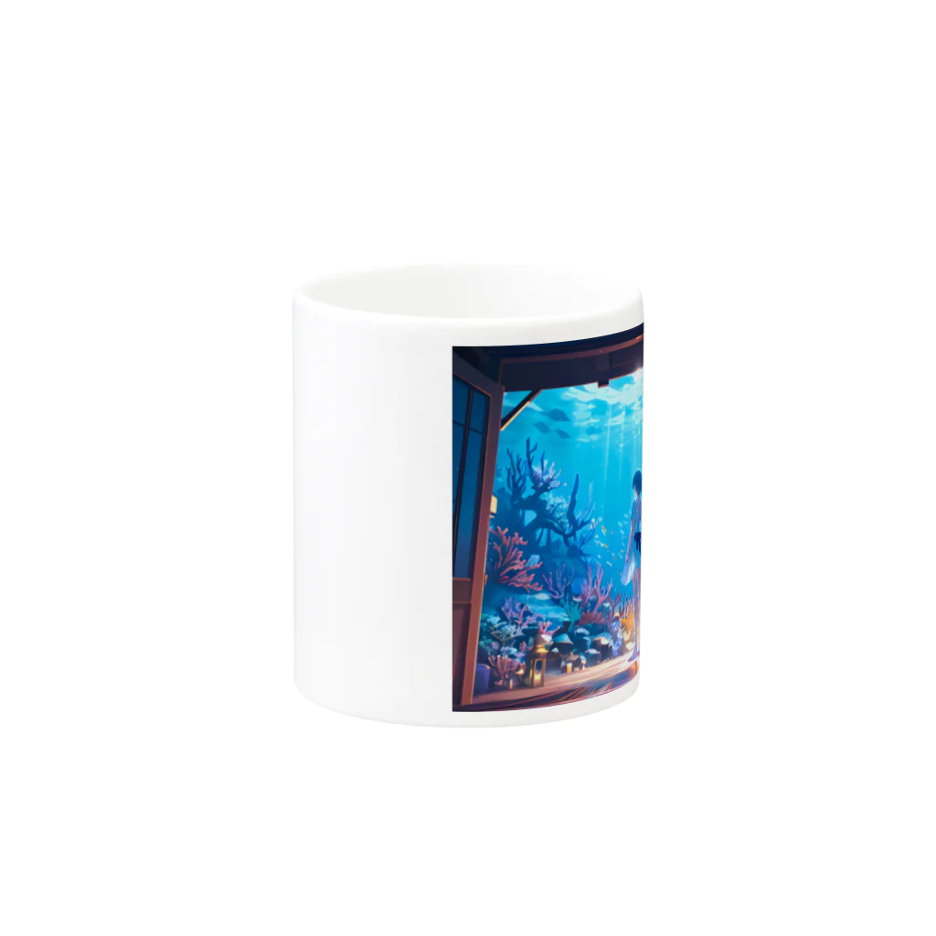 卯月なのかのWonder Houses Journey　〜いつか夢見た遊び心の旅〜　No.3「MARINE DAYS」 Mug :other side of the handle