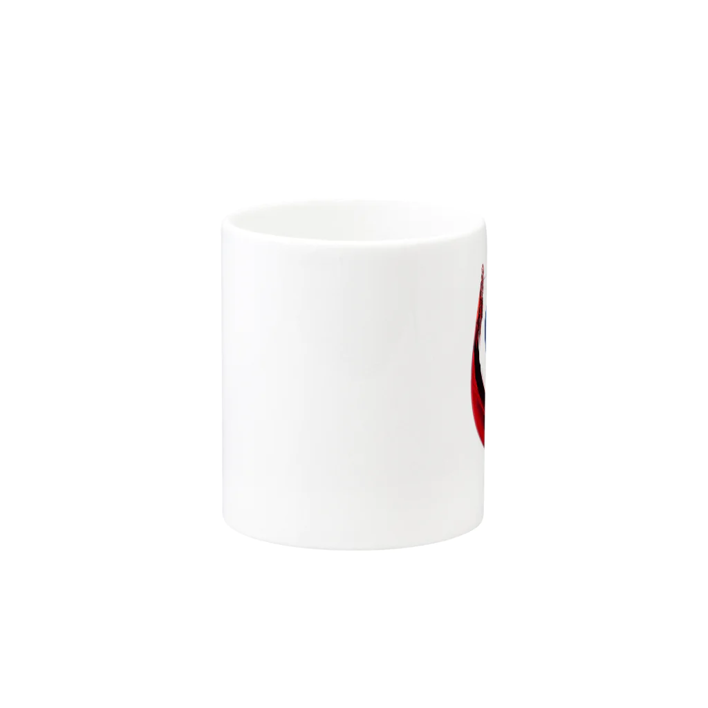 WINE 4 ALLの国旗とグラス：フランス（雑貨・小物） Mug :other side of the handle