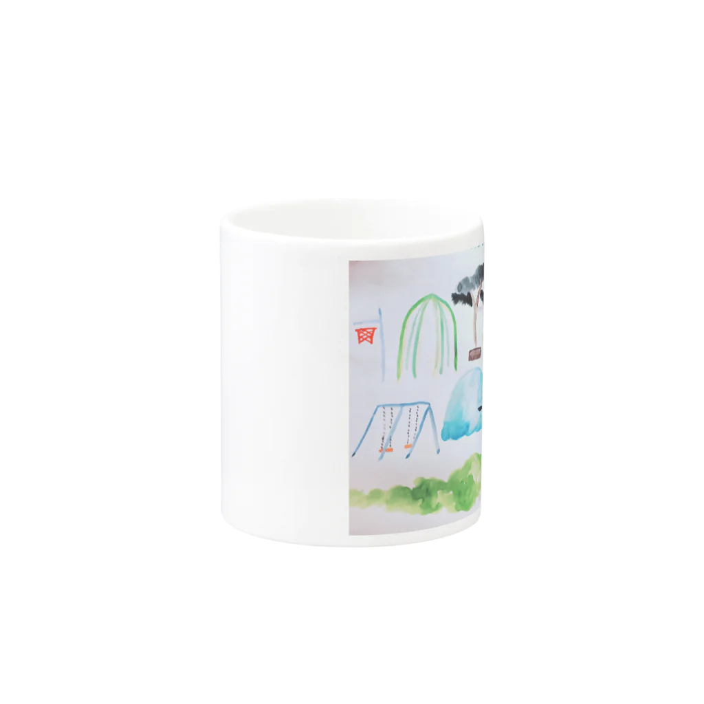 ぽんのみせのいにしえ Mug :other side of the handle