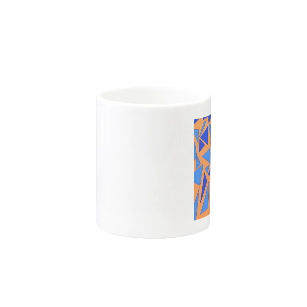 理系大学院生の出力のteal orange Mug :other side of the handle