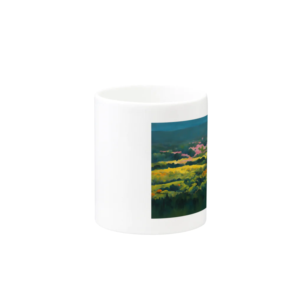 ac jungleの色彩豊かな自然風景 Mug :other side of the handle