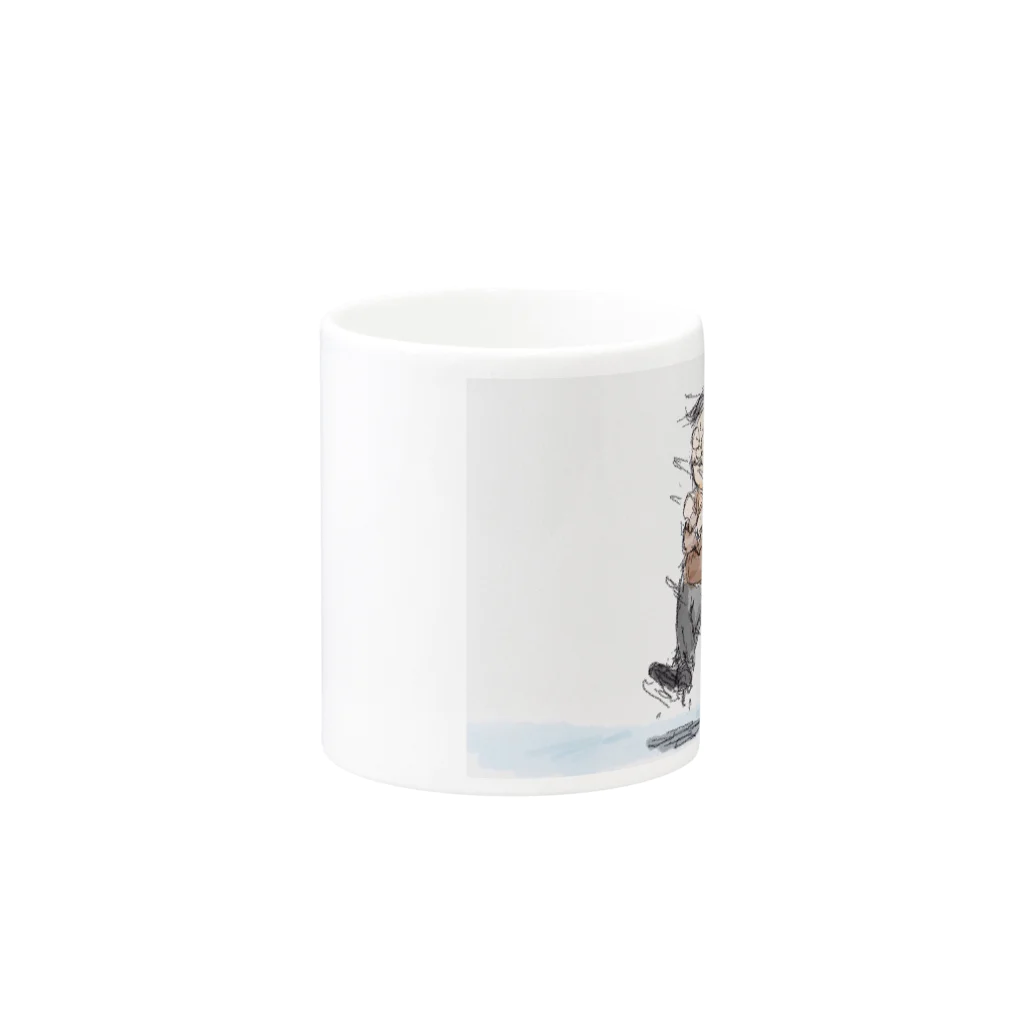 モリオのダブルトウループ Mug :other side of the handle