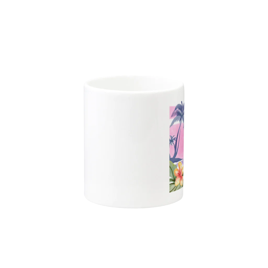 Sweet_moonLaboのHawaii　海とハイビスカス Mug :other side of the handle