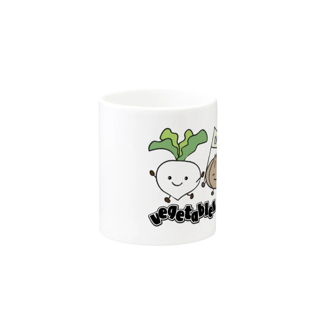 sari'sのvegetables marching Mug :other side of the handle