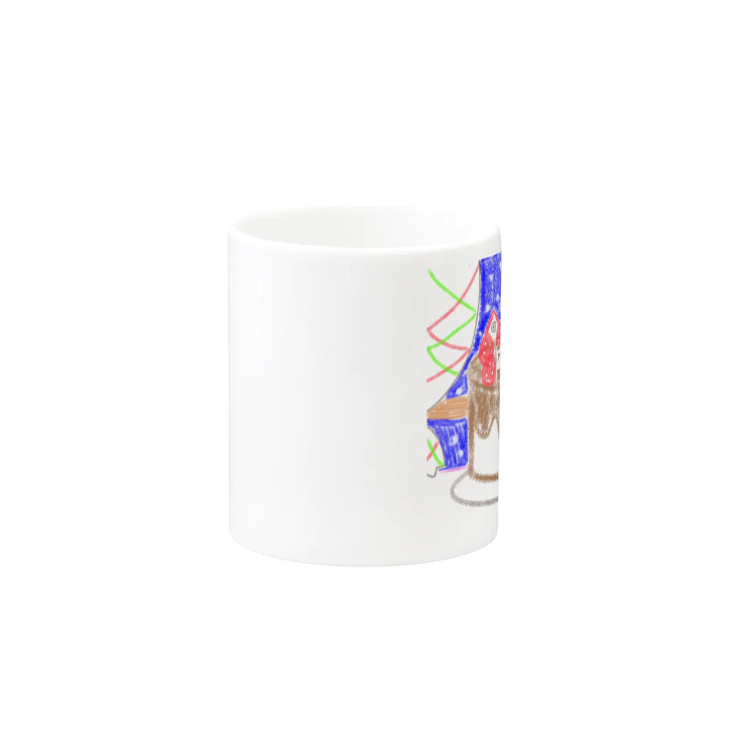 ゆーちゃんのおえかきのくりすますけーき Mug :other side of the handle