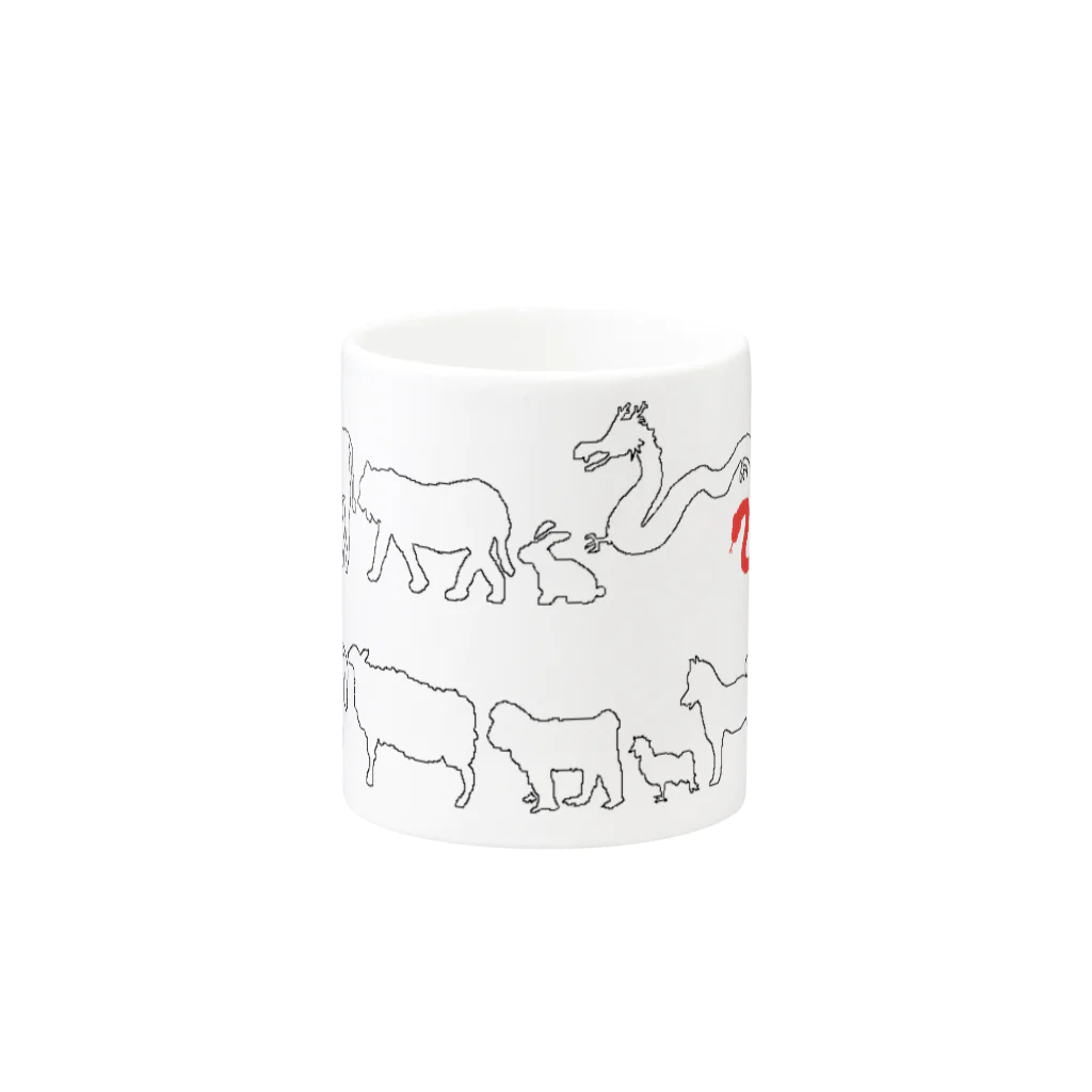 蛇口〆太のお店の十二支（巳） Mug :other side of the handle