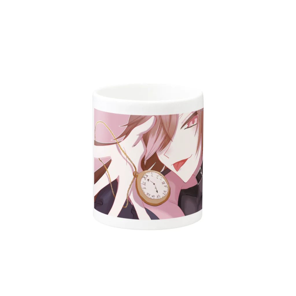 白名雨葉の時谷花乃ちゃん Mug :other side of the handle