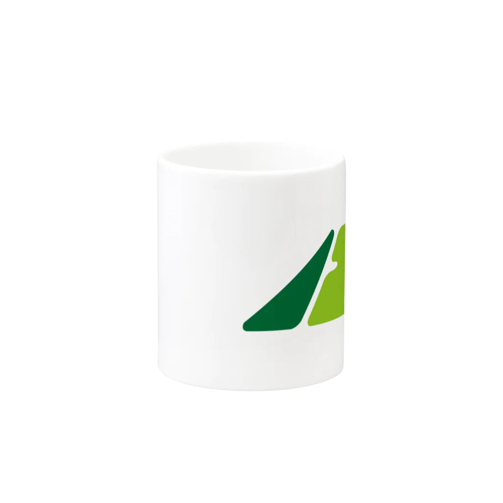 ワンエイトショップの起業18・ロゴGreen Mug :other side of the handle