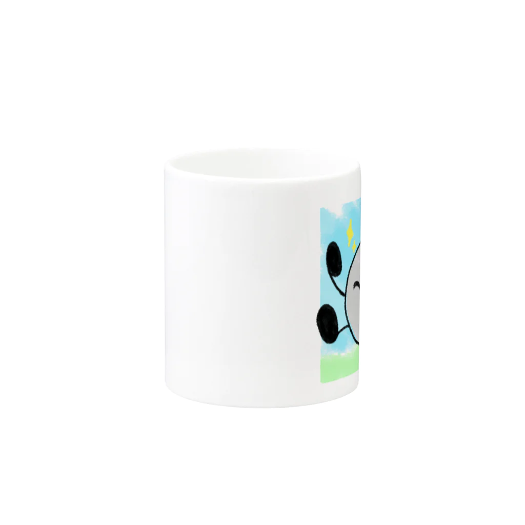 🏡メタマルシェ🏡の「iihininaru(いい日になる)」メタルくん Mug :other side of the handle