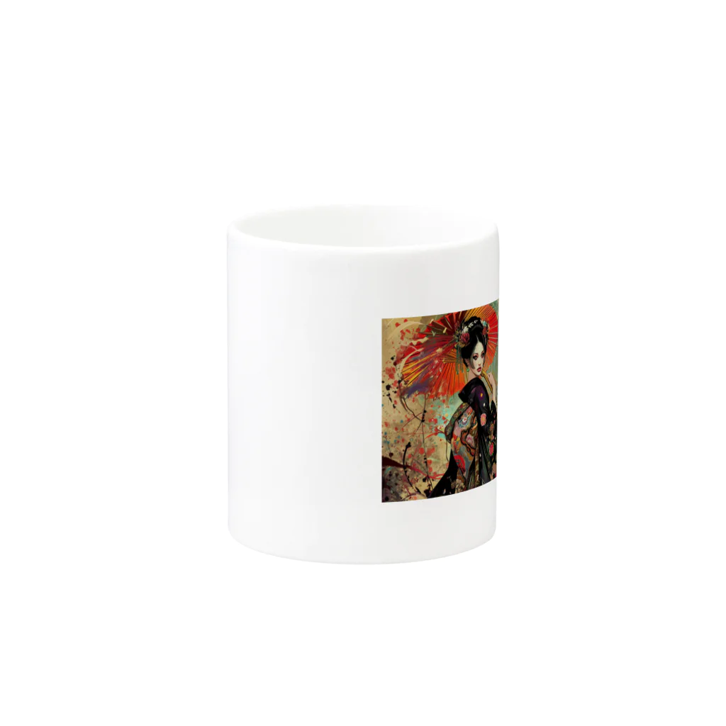 aicreatormimiの和ロックガール Mug :other side of the handle