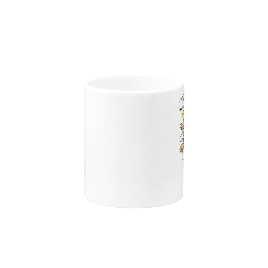 aoiroのshiawase-ohana Mug :other side of the handle