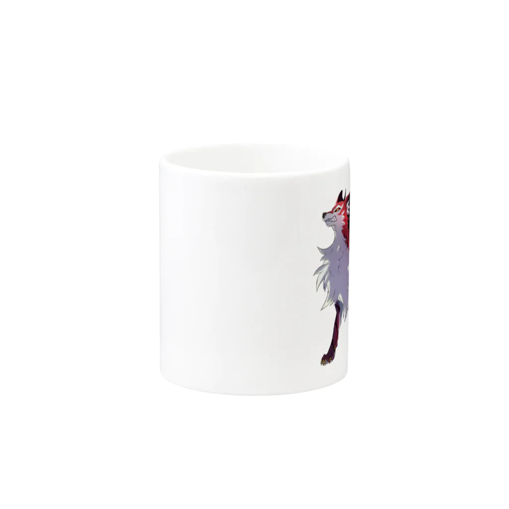 SCL_UMA_Crew_ProjectのデジタルUMA：ジェヴォーダンの獣 Beast of gevaudan Mug :other side of the handle