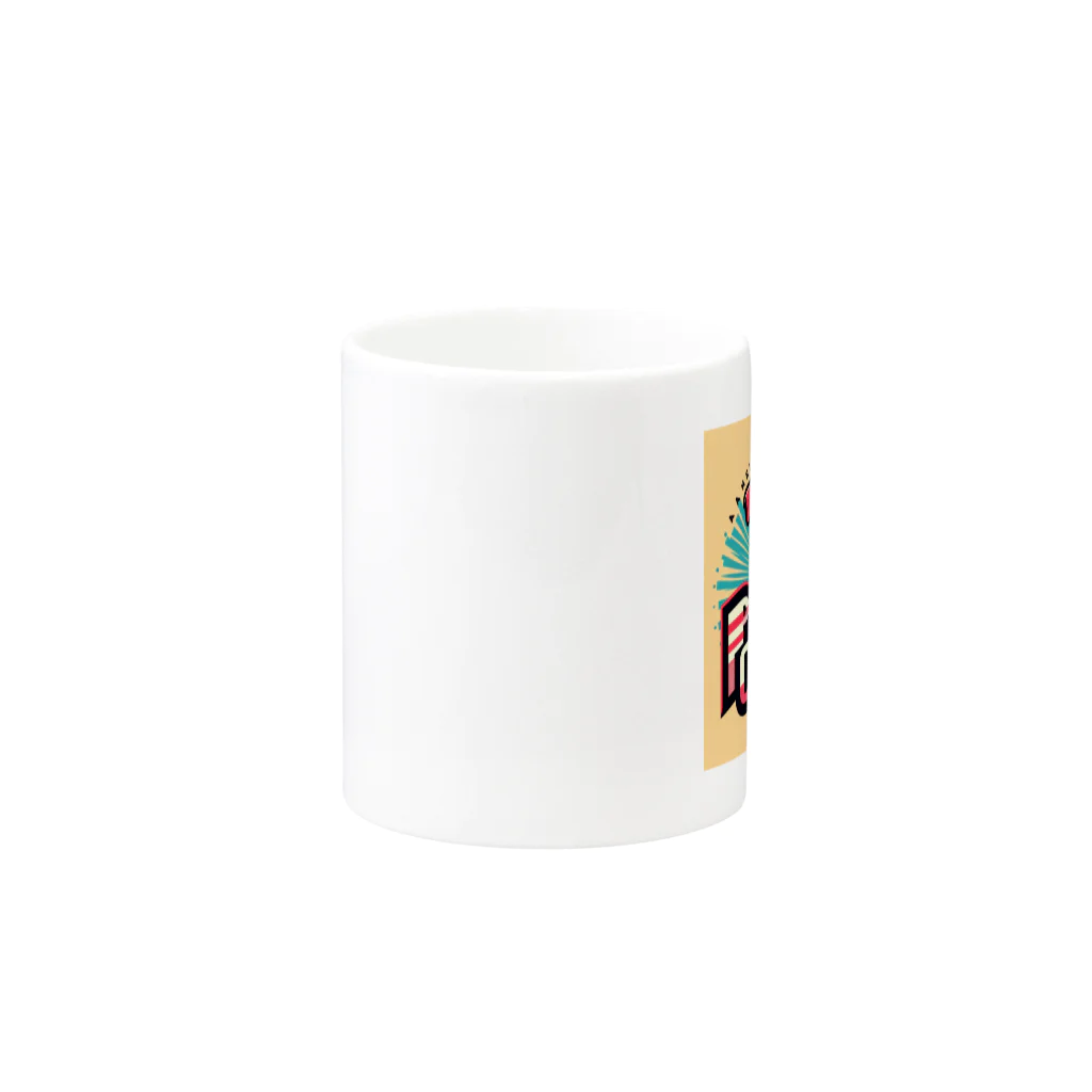 Urban pawsのパグチワワ「Paws of Power」 Mug :other side of the handle