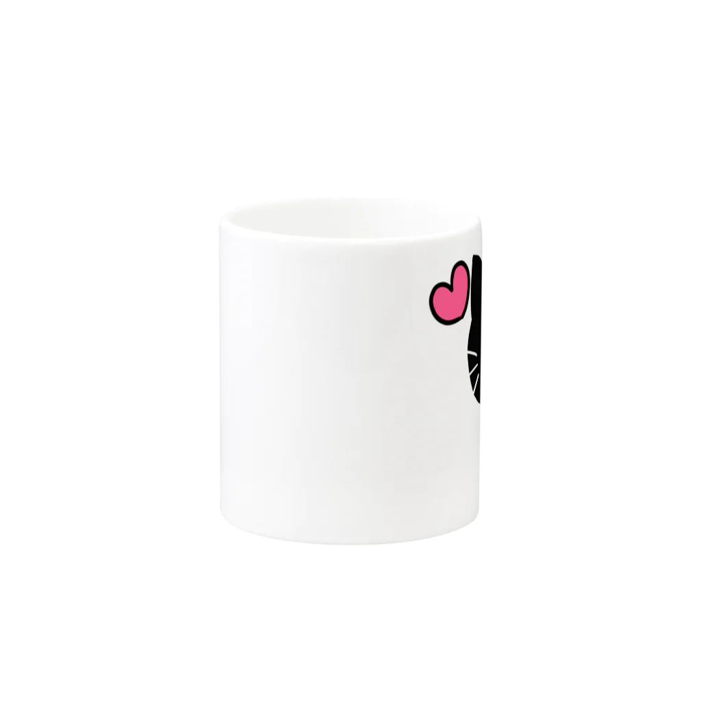 ねこ日和のねこ日和（黒猫） Mug :other side of the handle