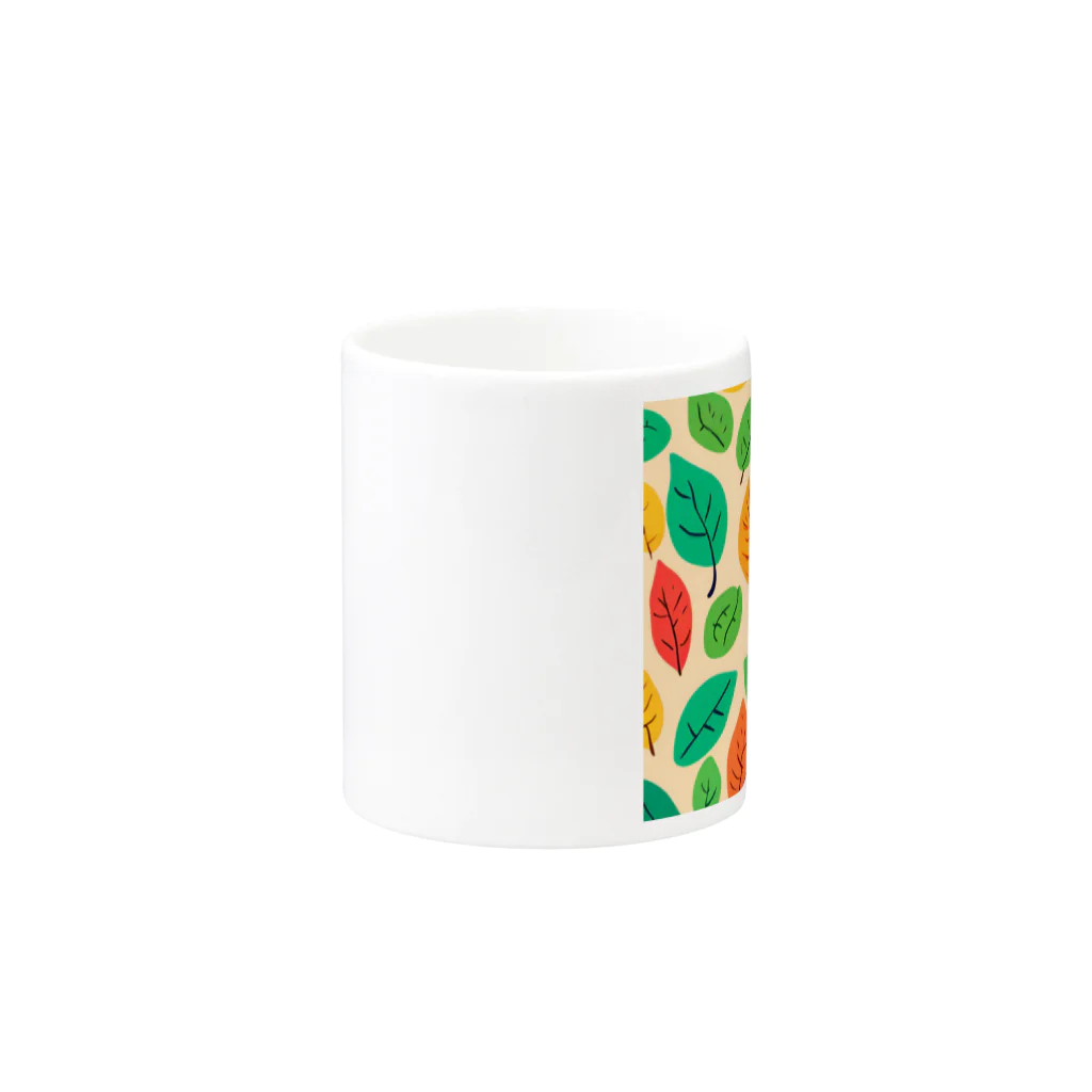 ＊Leafus_リーフアス＊のgreen leaf green Mug :other side of the handle