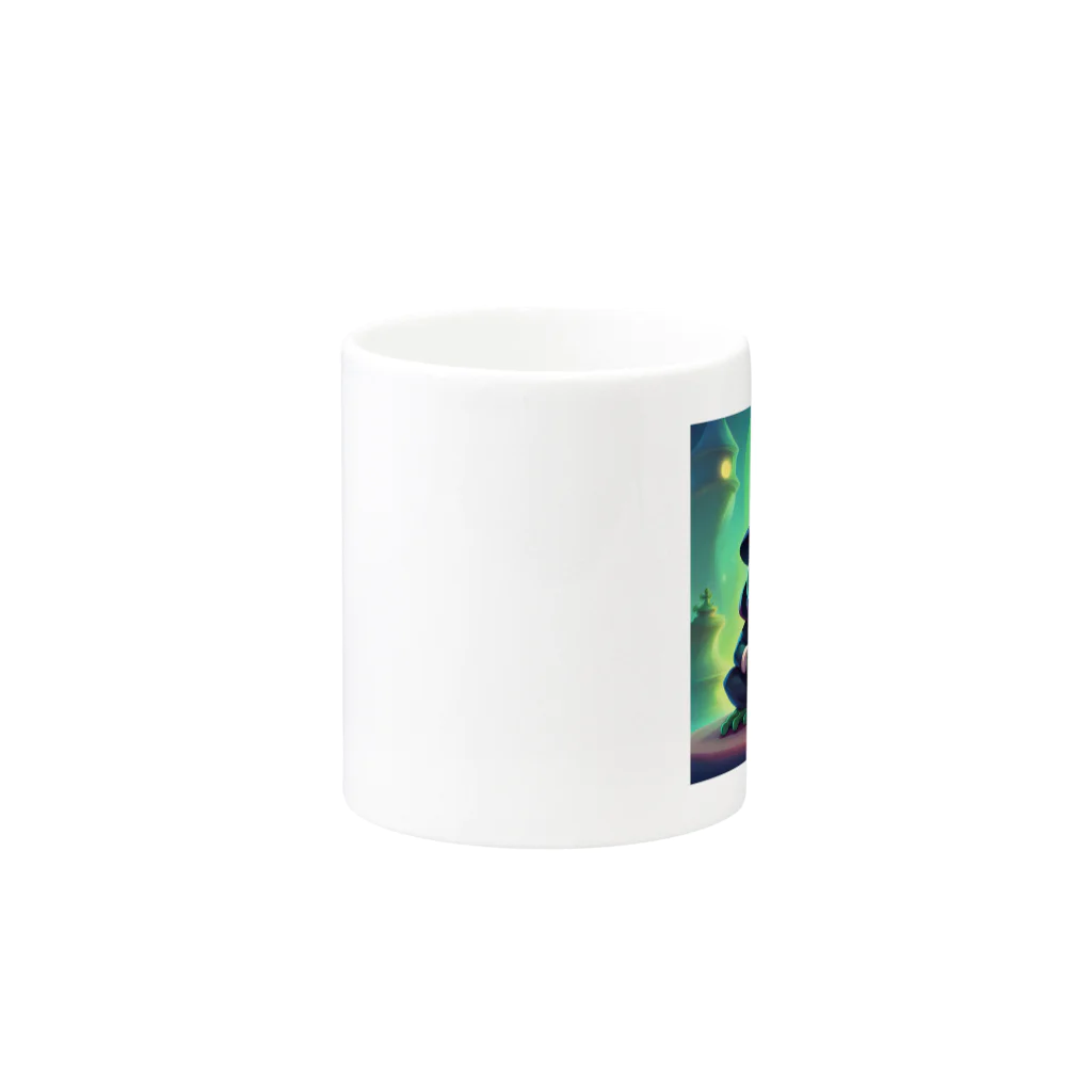 Louvreのカエルボス Mug :other side of the handle