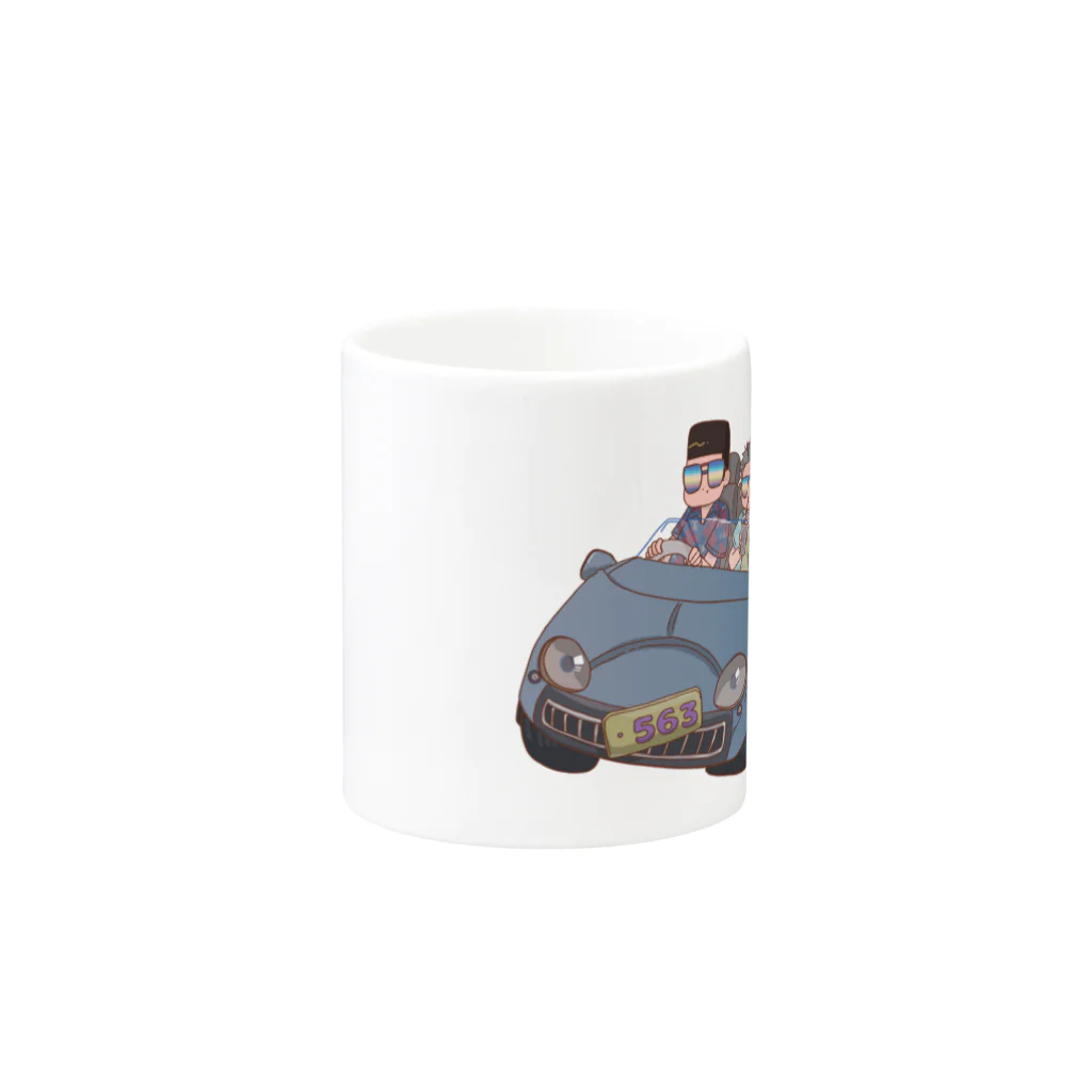 戸田屋の△□○トリオとドライブ Mug :other side of the handle