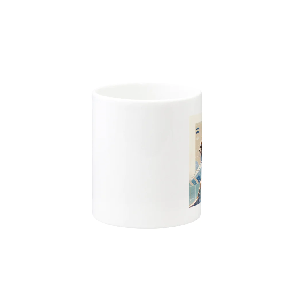 toko-tenの水瓶座 Mug :other side of the handle