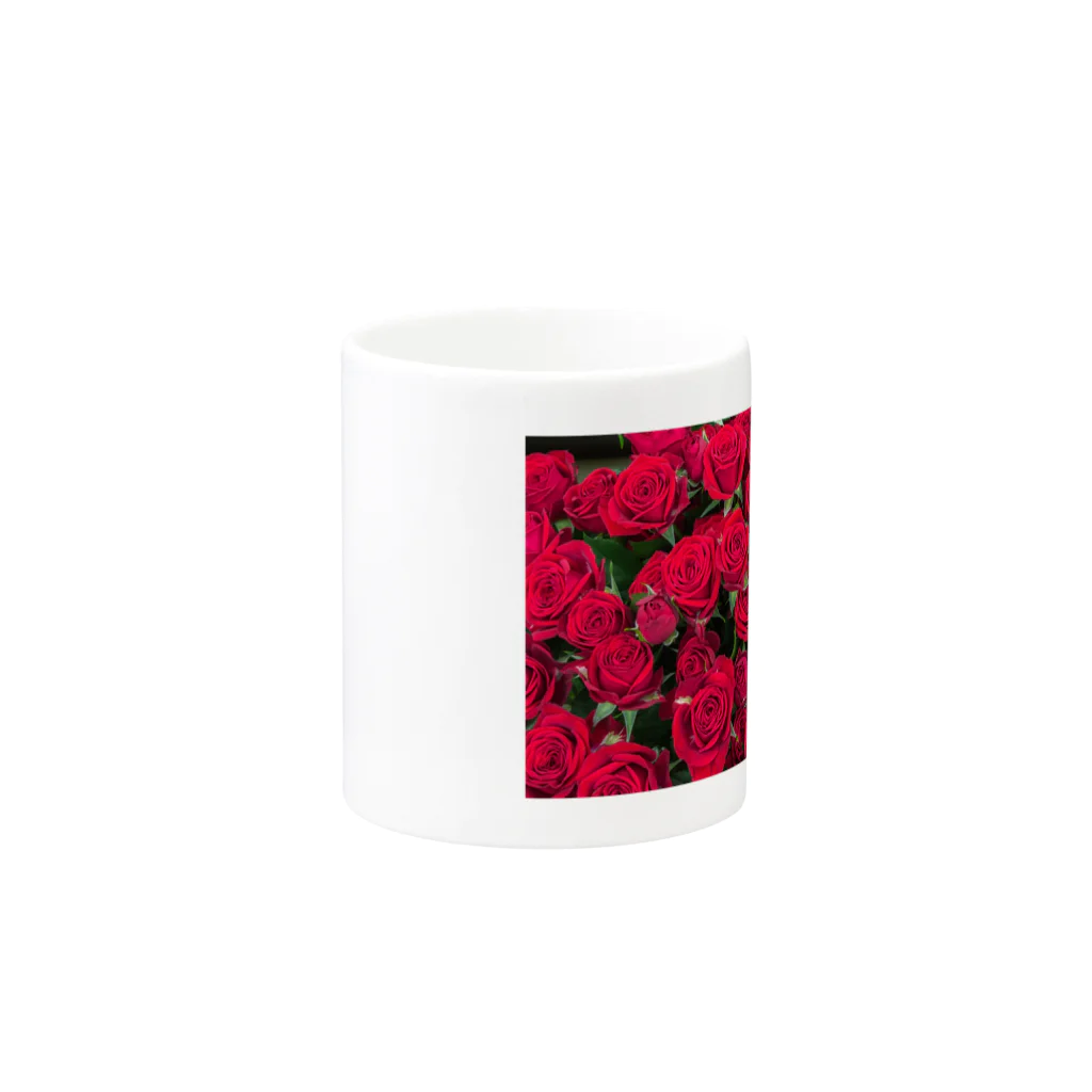 アトリエ英の情熱の赤い薔薇 Mug :other side of the handle