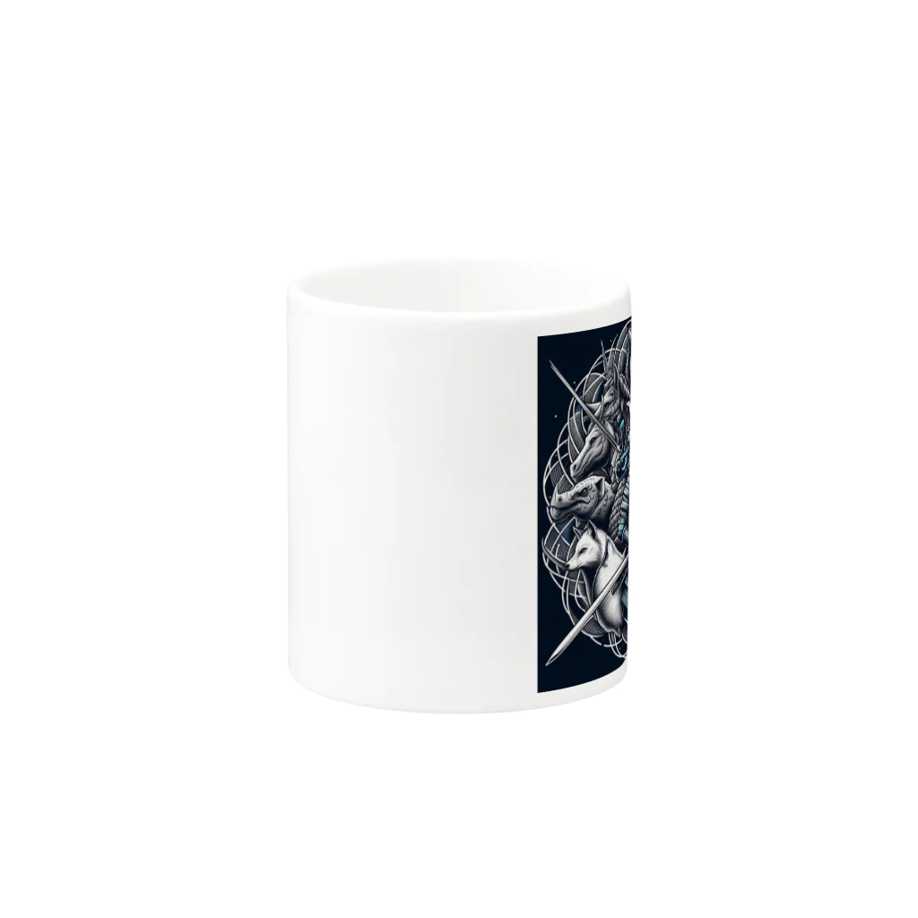 bycatの侍大将とshinobi達 Mug :other side of the handle