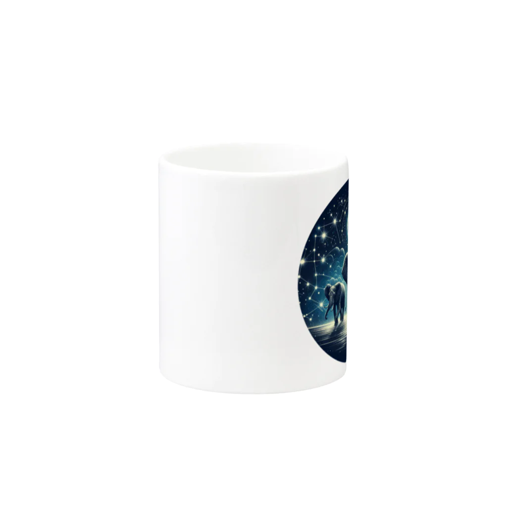 FUMYのNight  Elephant Symphonic Mug :other side of the handle