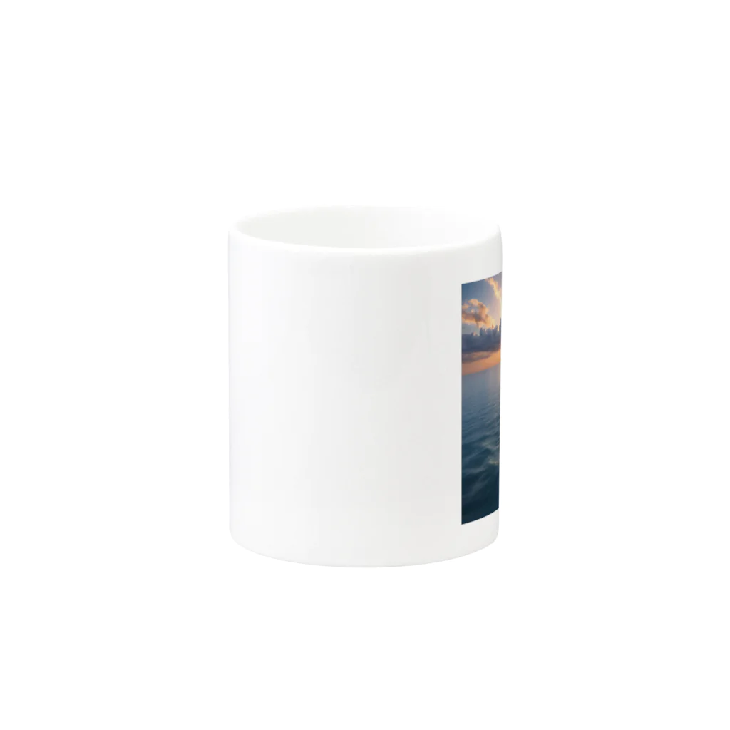 ai美女ショップの夕日とイルカ🐬🌅 Mug :other side of the handle