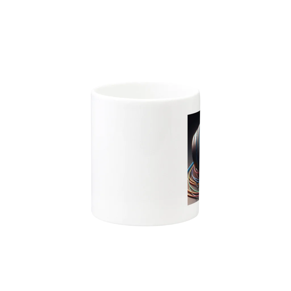 negiNegiのイヤホン Mug :other side of the handle