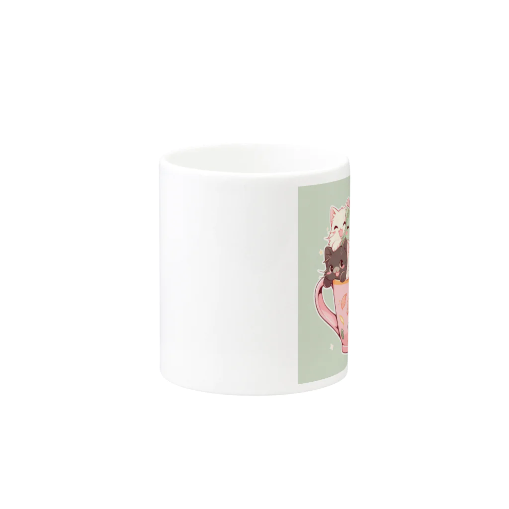 MargueriteのMug cat マグカップの取っ手の反対面