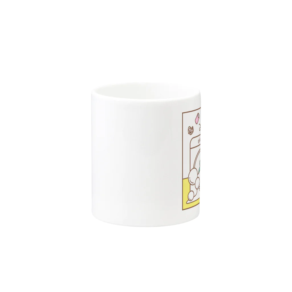 So湖いらの「びわ湖woクリーンniあらいぐま」びわこをせんたくマグカップ Mug :other side of the handle