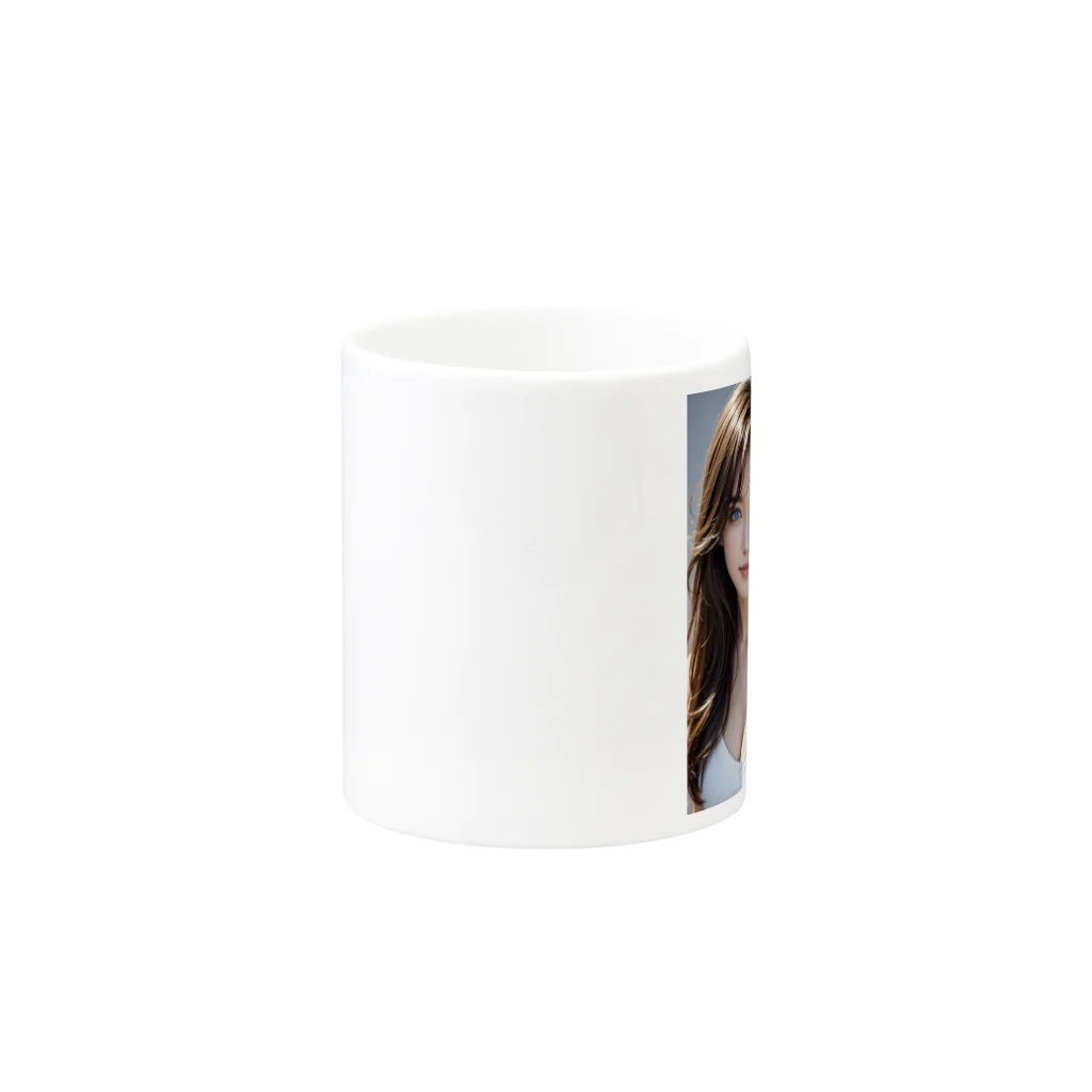 haruhaya0829のAI美女 LISA(リサ) Mug :other side of the handle