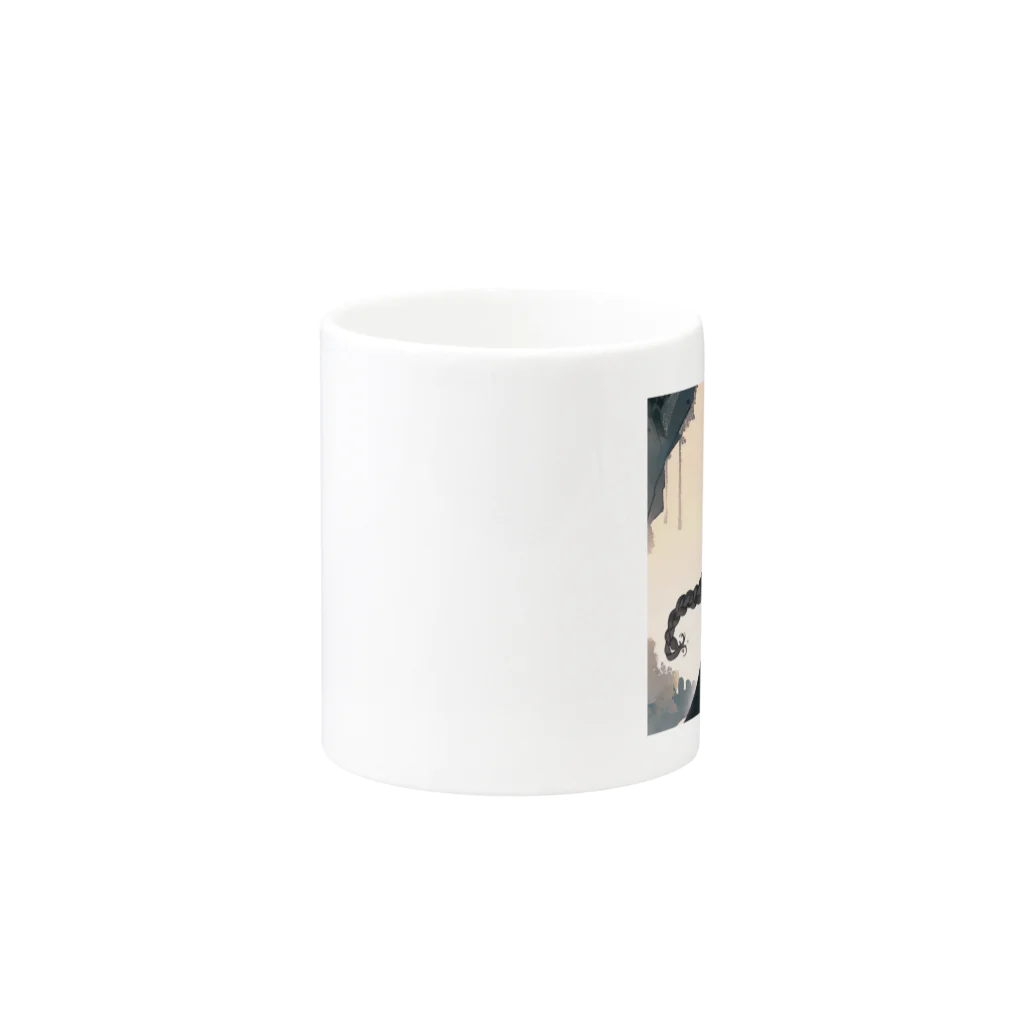 凡人-bonjin-のダークファンタジーラプンツェル Mug :other side of the handle