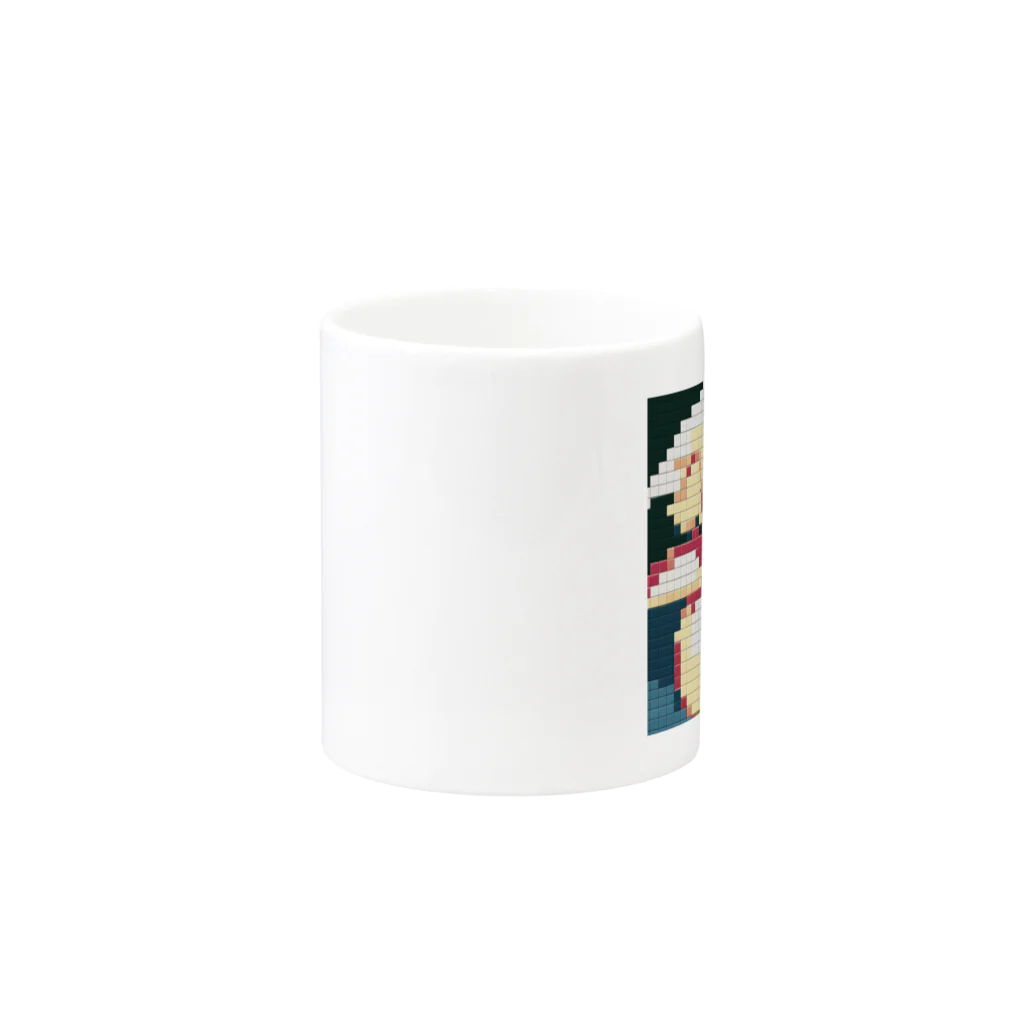 noaru633のドット絵のユリ Mug :other side of the handle