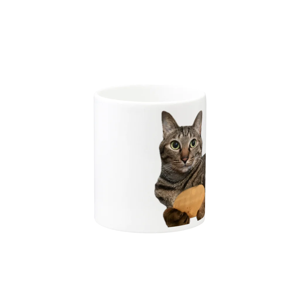 オレはニャン蔵の『猫に小判』オレはニャン蔵 Mug :other side of the handle