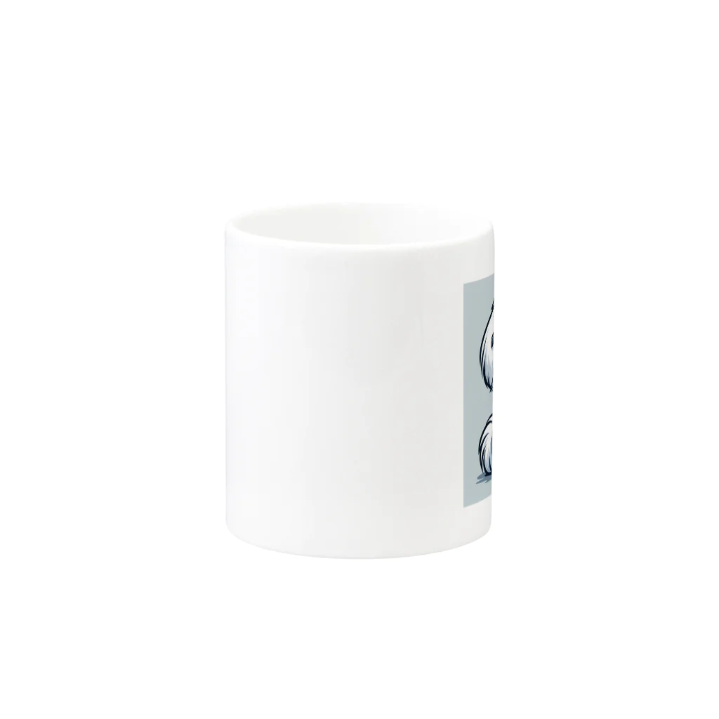 dogfulのスタイリッシュマルチーズ Mug :other side of the handle