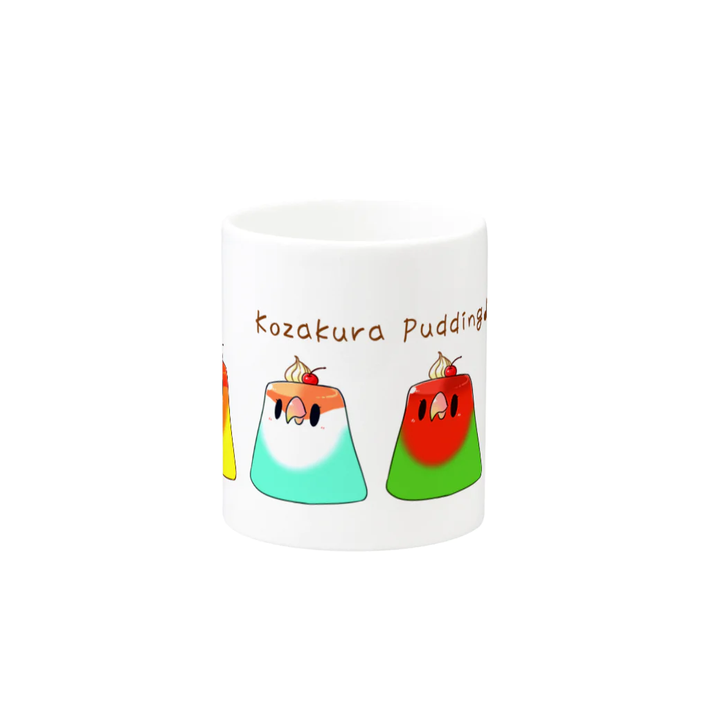 はなのすみれのコザクラプリン Mug :other side of the handle