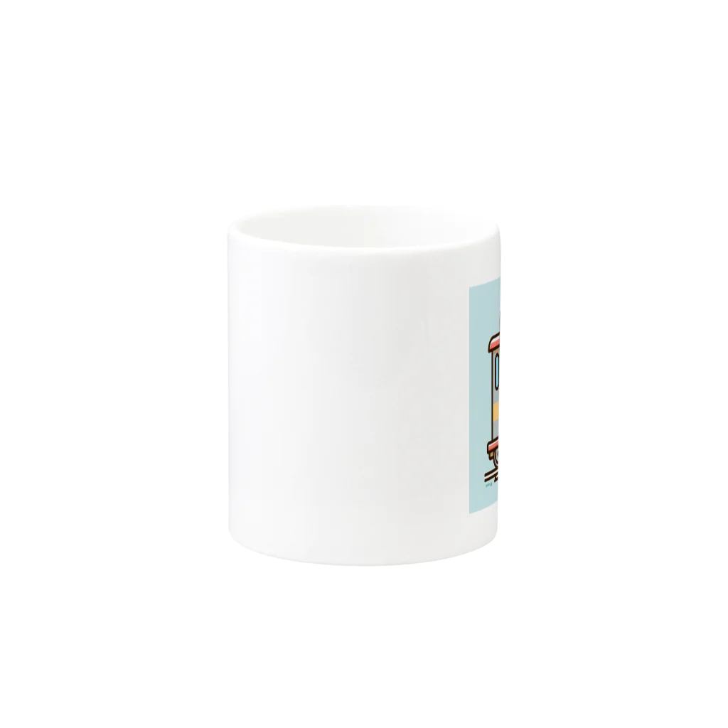 コウヘイの猫電車 Mug :other side of the handle