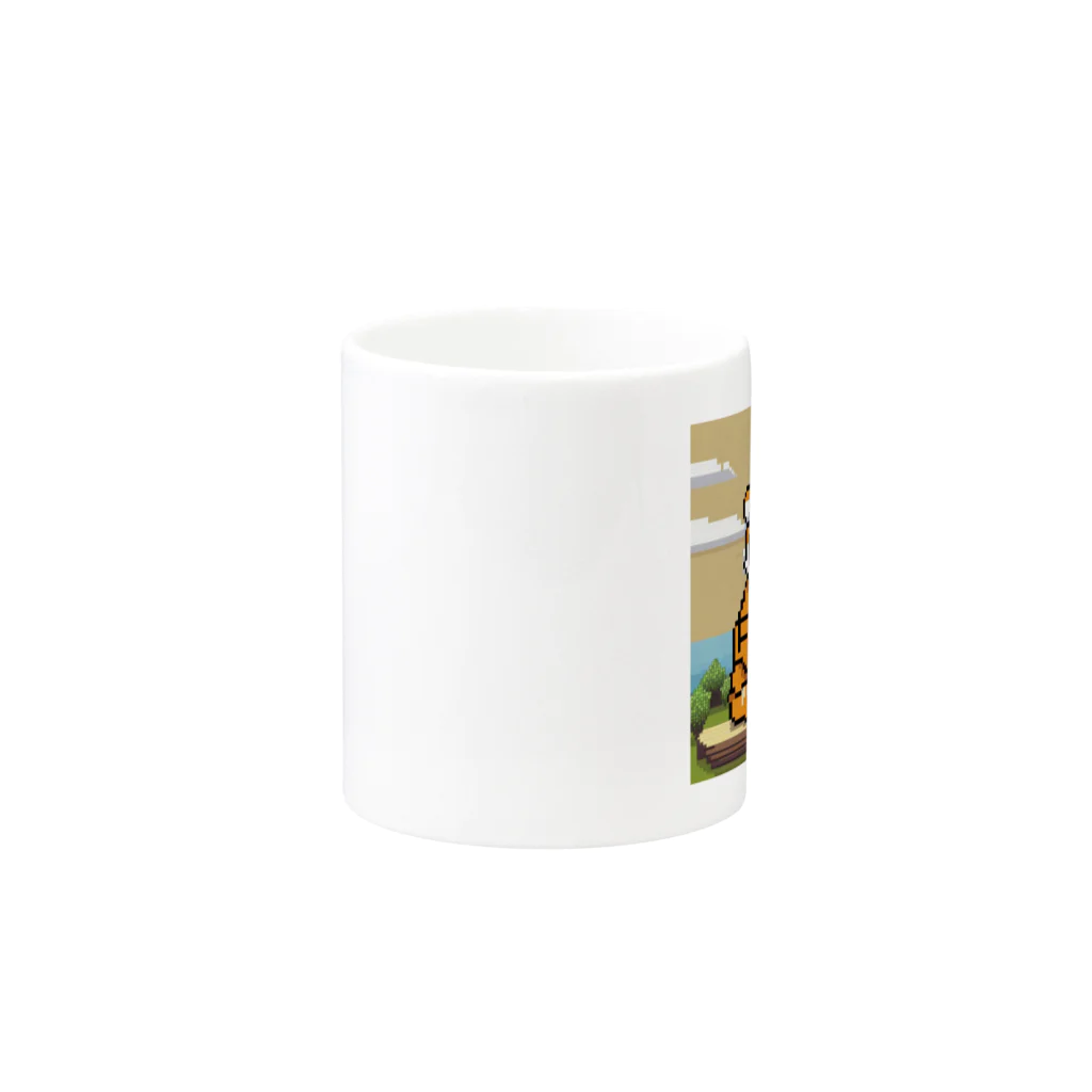 クロスクリエイティブの 蜂蜜を集めているトラ Mug :other side of the handle