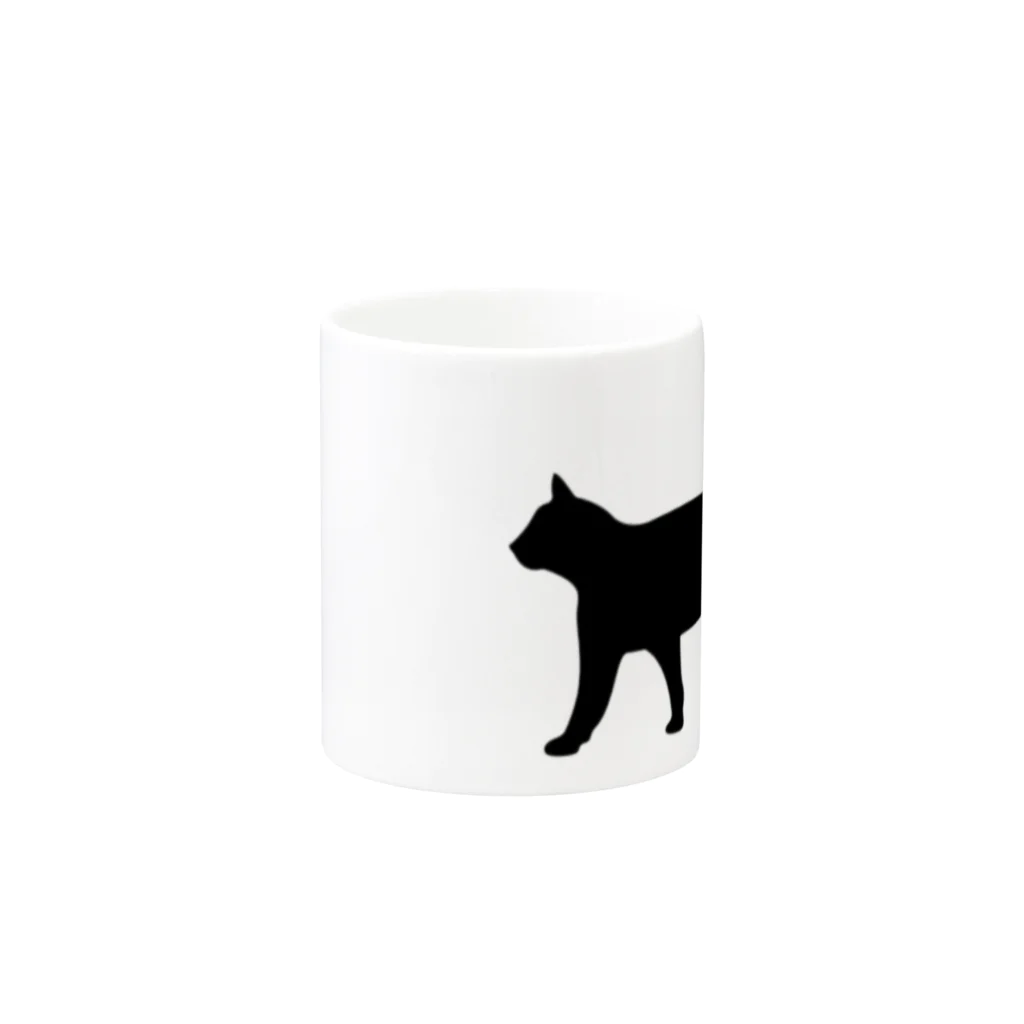 Teatime ティータイムの黒猫は見ていた　ねこ Mug :other side of the handle