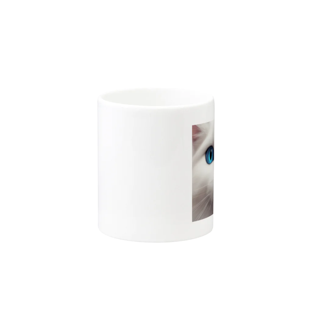 Mystic Blueの猫のMystic Blue Mug :other side of the handle