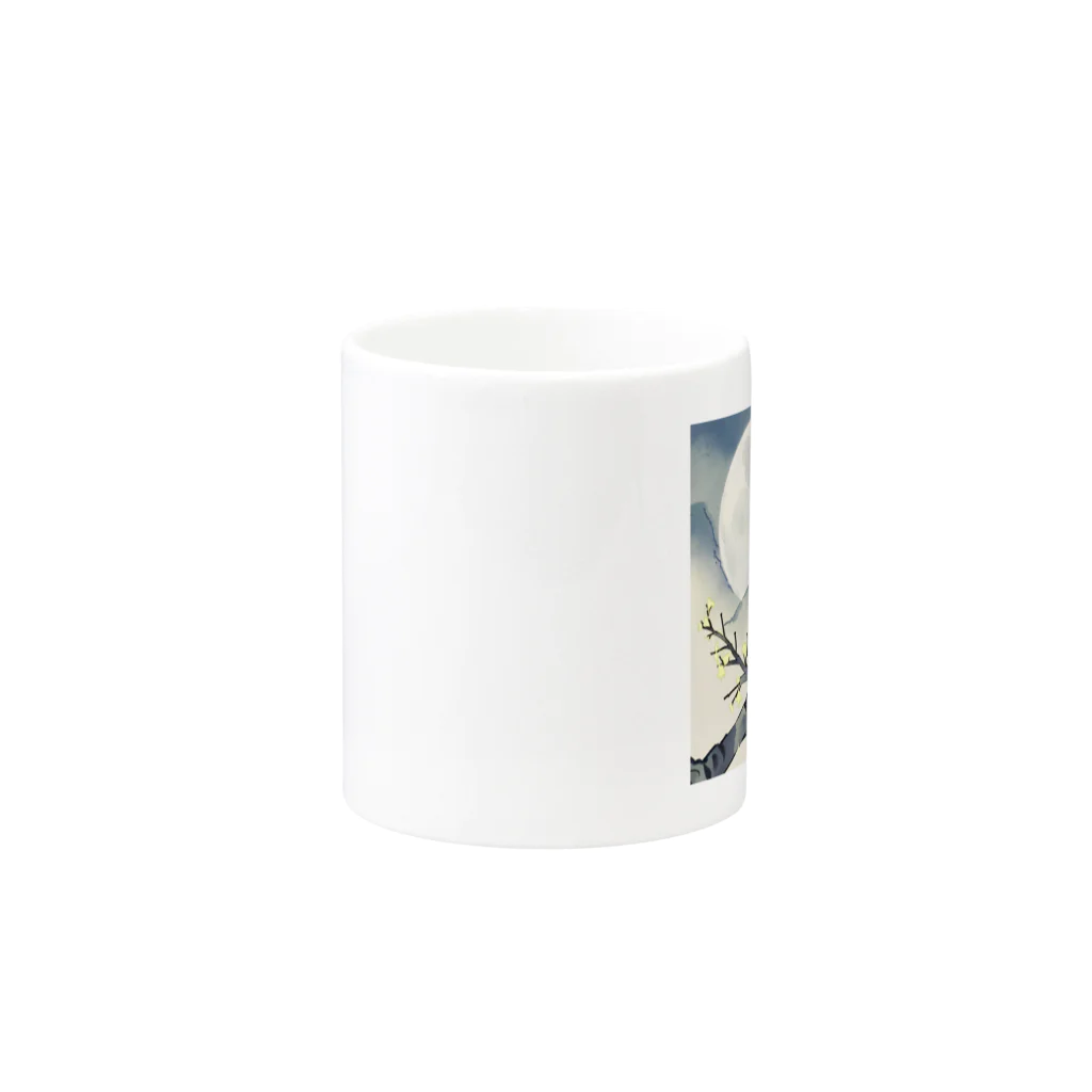 bigbamboofamilyの眠りの梟 Mug :other side of the handle