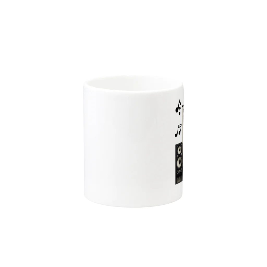 ロック堂のドントストップミュージック Mug :other side of the handle