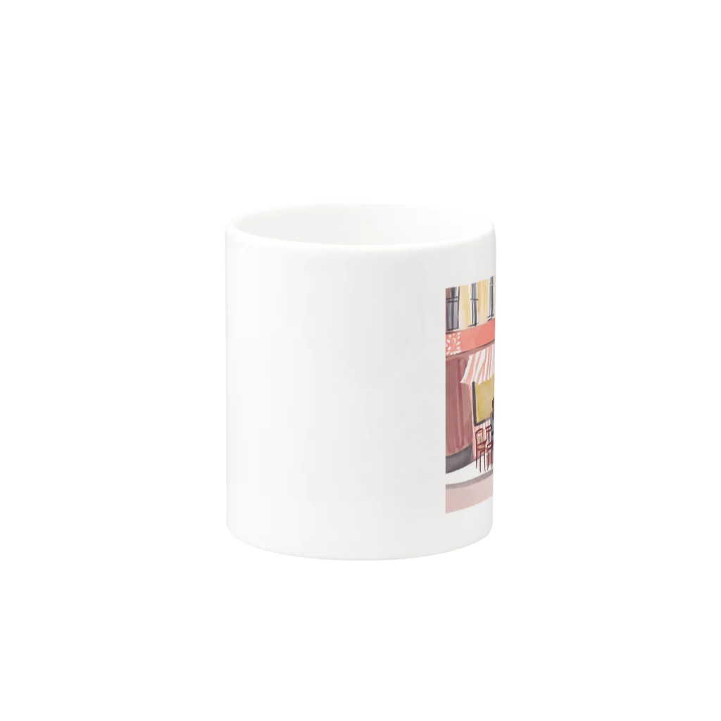 COZY ILLUSTRATION COMPANYのCAFE TIME Mug :other side of the handle