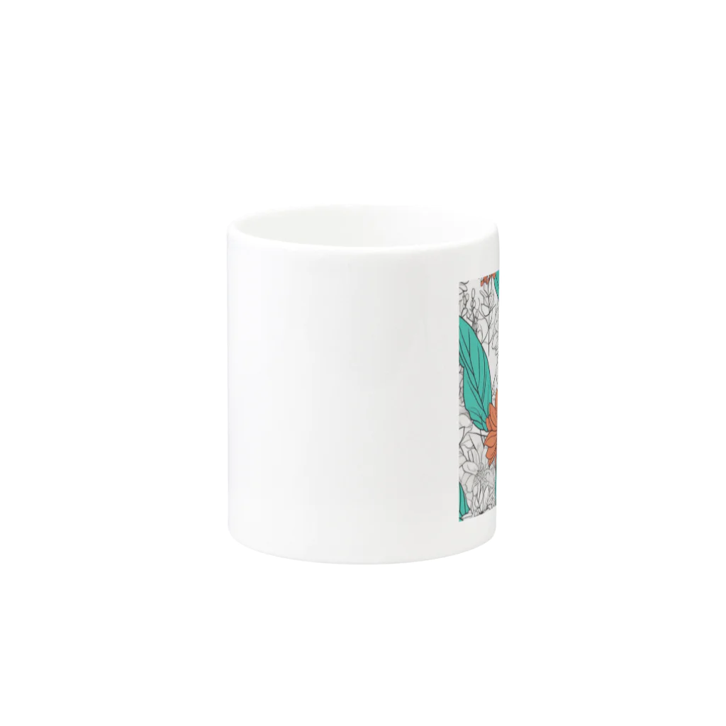 mii0205の美しい花 Mug :other side of the handle