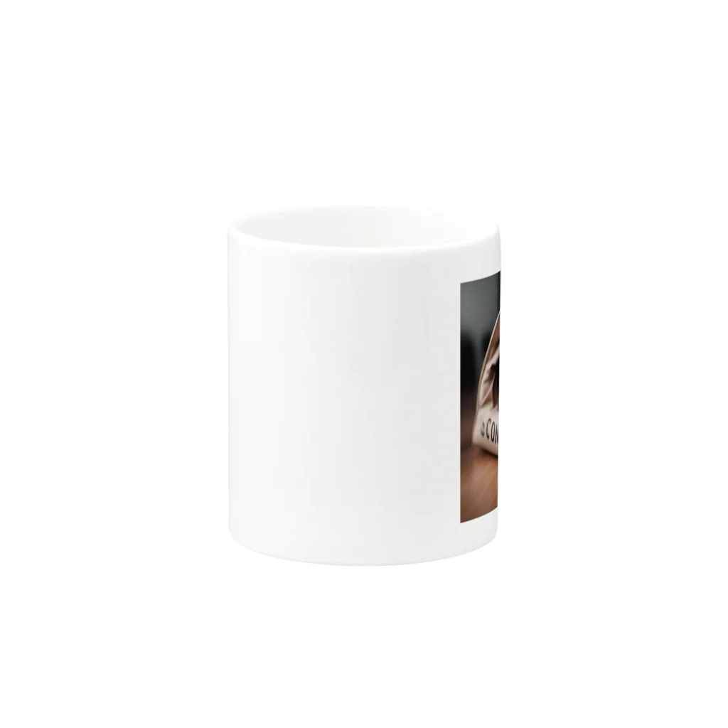 LuckyRiverShineの袋に入っている猫 Mug :other side of the handle