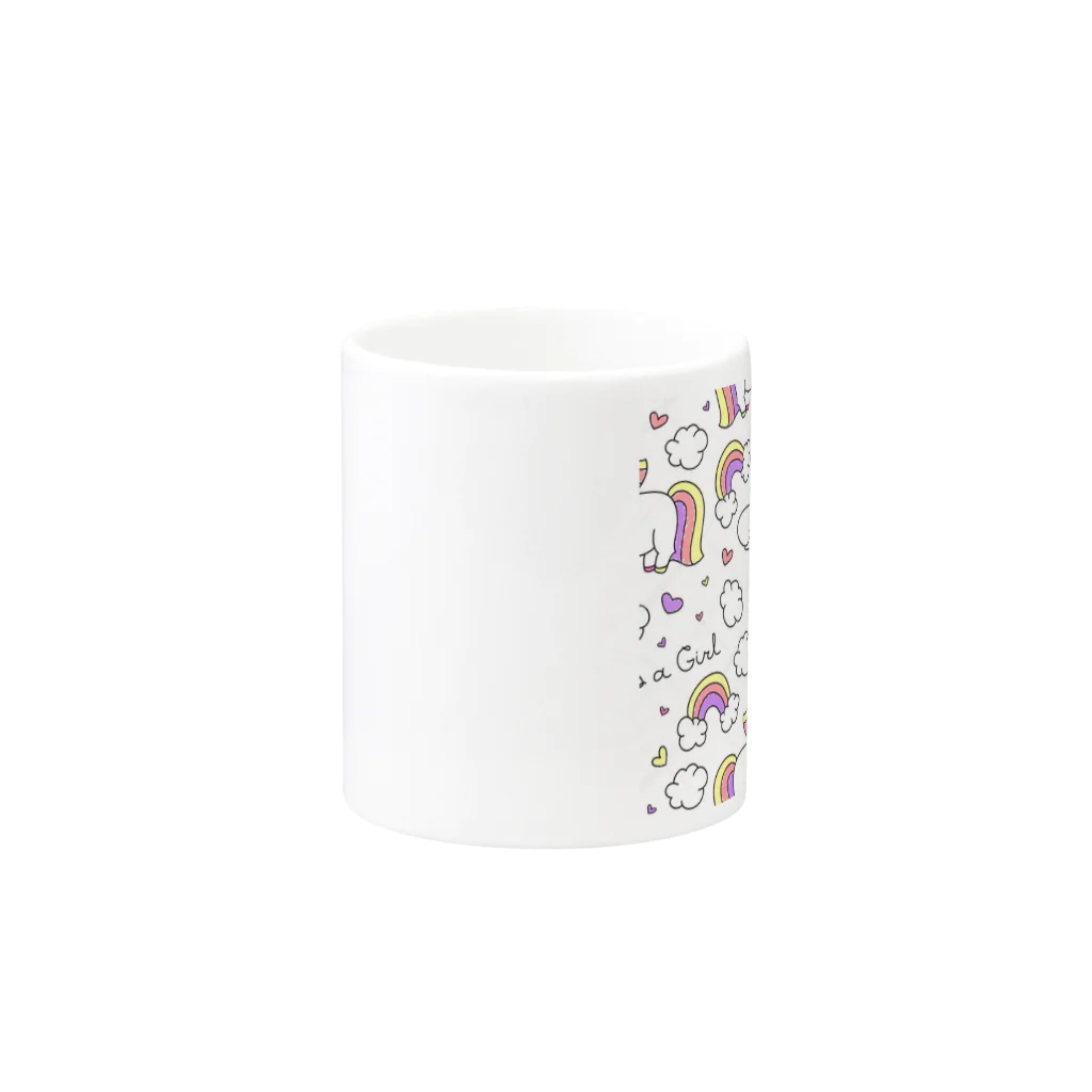 りんのお部屋のユニコーン🦄💓 Mug :other side of the handle