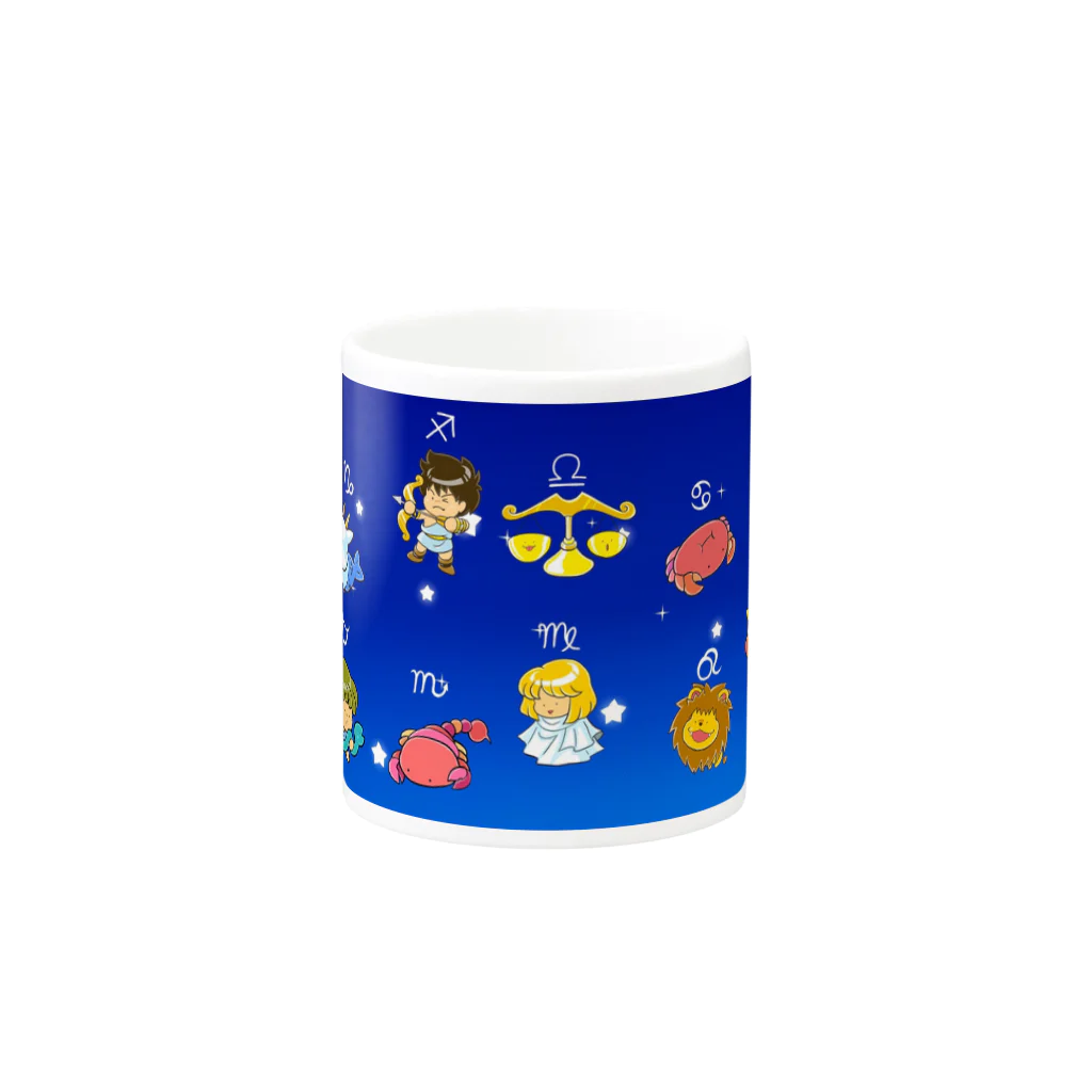 もふもふ堂の１２（１３）星座のマグカップ Mug :other side of the handle