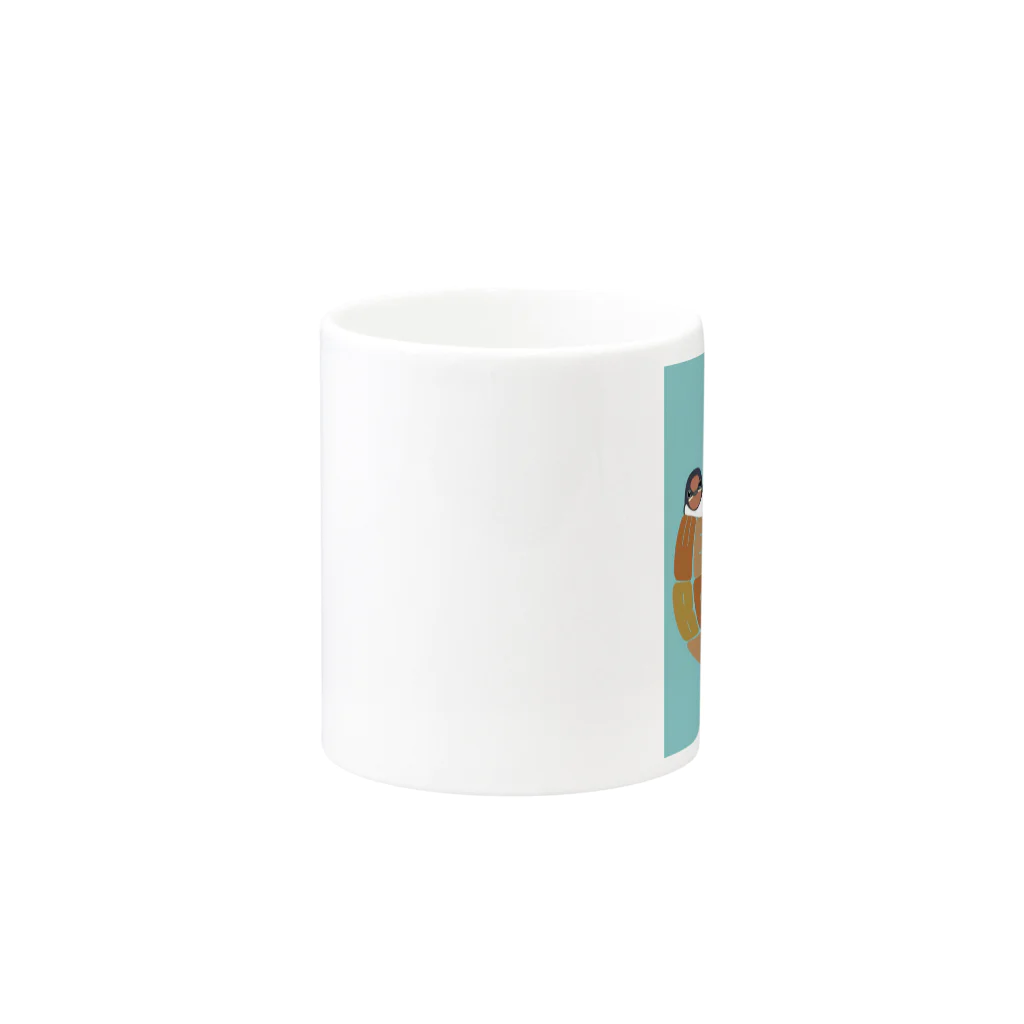 toriR_Labの福井県産つばめの巣調査プロジェクト公式グッズ Mug :other side of the handle